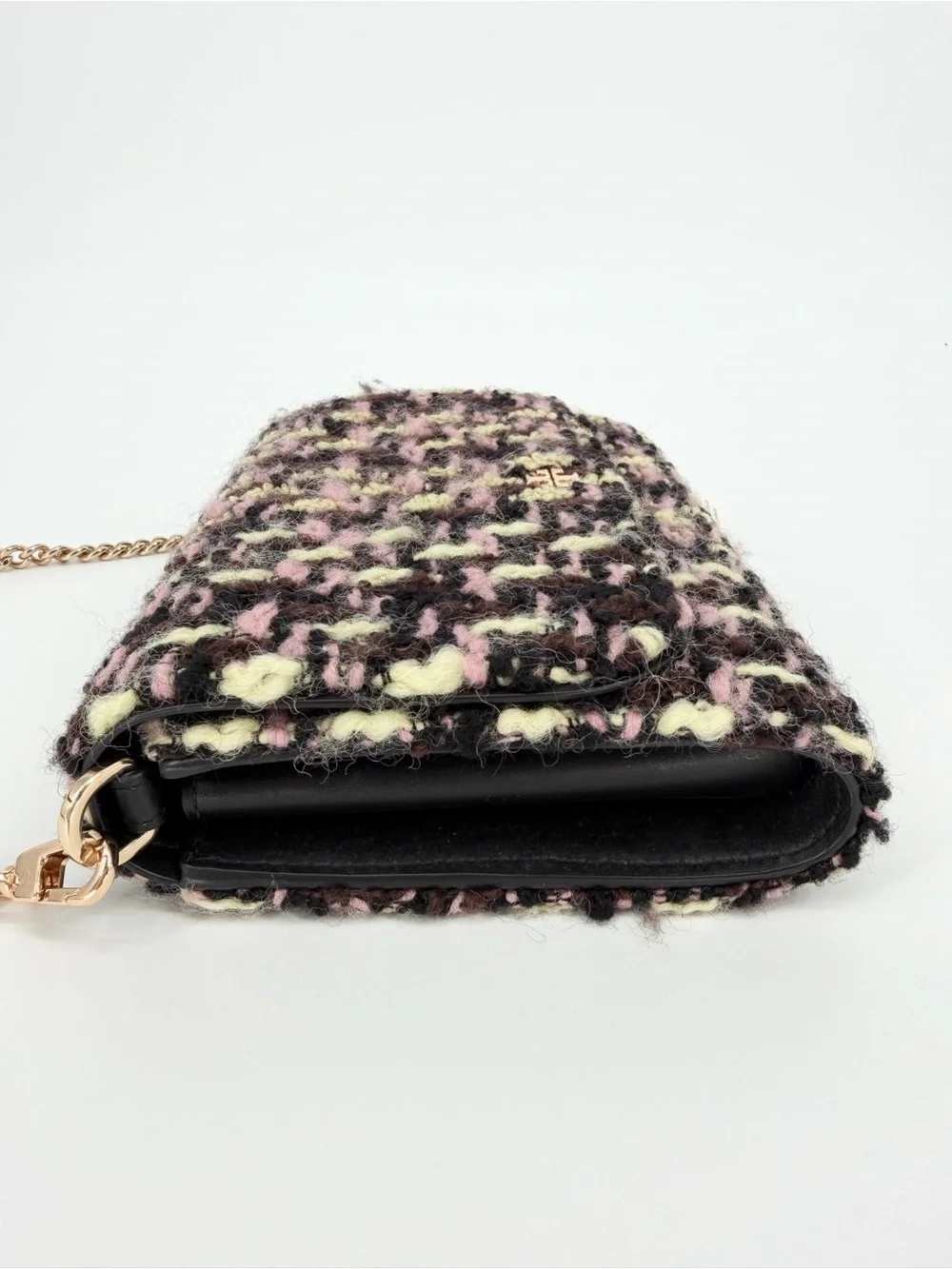 Tory Burch Emerson Tweed Chain Wallet